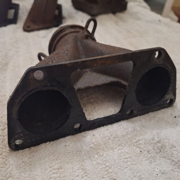 2005 Polaris 600 XC Y Pipe Exhaust Manifold OEM Pre Owned Snowmobile Sled Cross - Picture 4 of 5